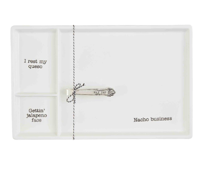 Mud Pie 3 Section Nacho Platter Set - The Boutique at Fresh