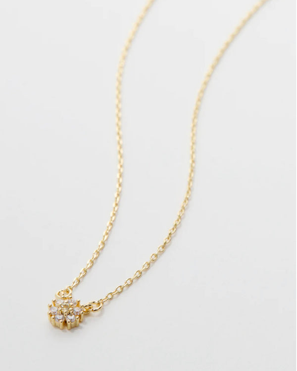 Bryan Anthonys Bloom Dainty Necklace - Gold / Clear
