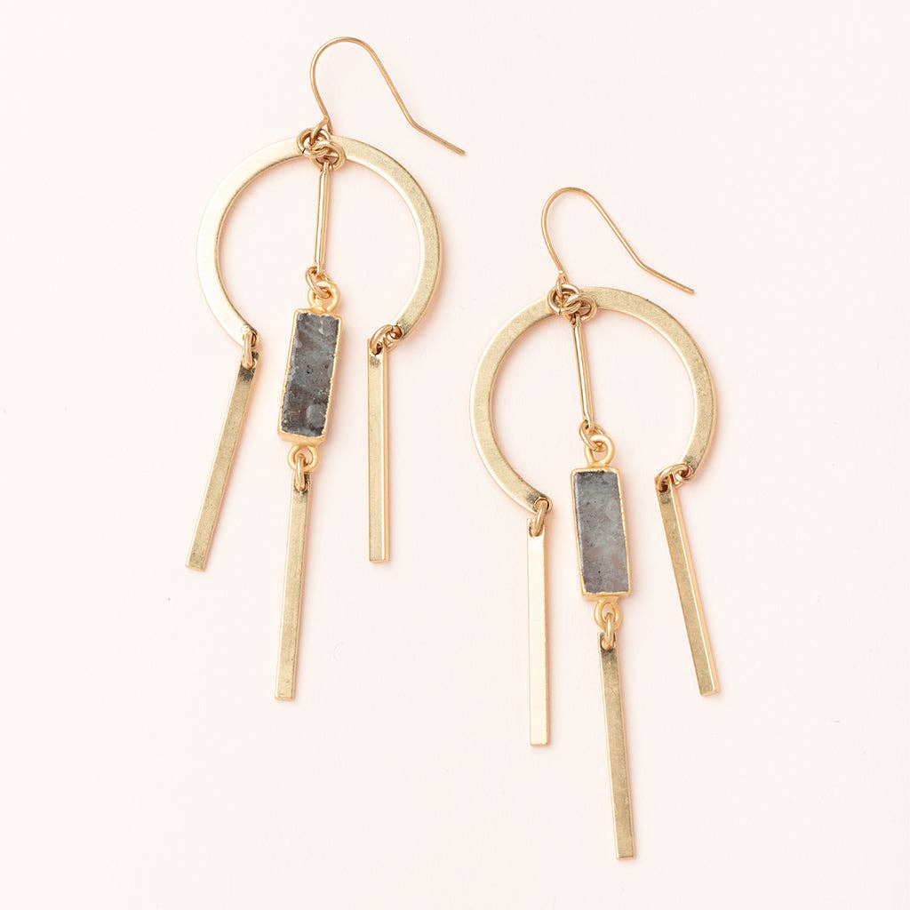 Scout Dream Stone Earring - Labradorite/Gold