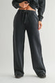 Mineral Wash Luxe Wide-Leg Sweatpants