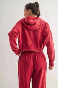 Urban Ease Mineral Wash Hoodie Jacket