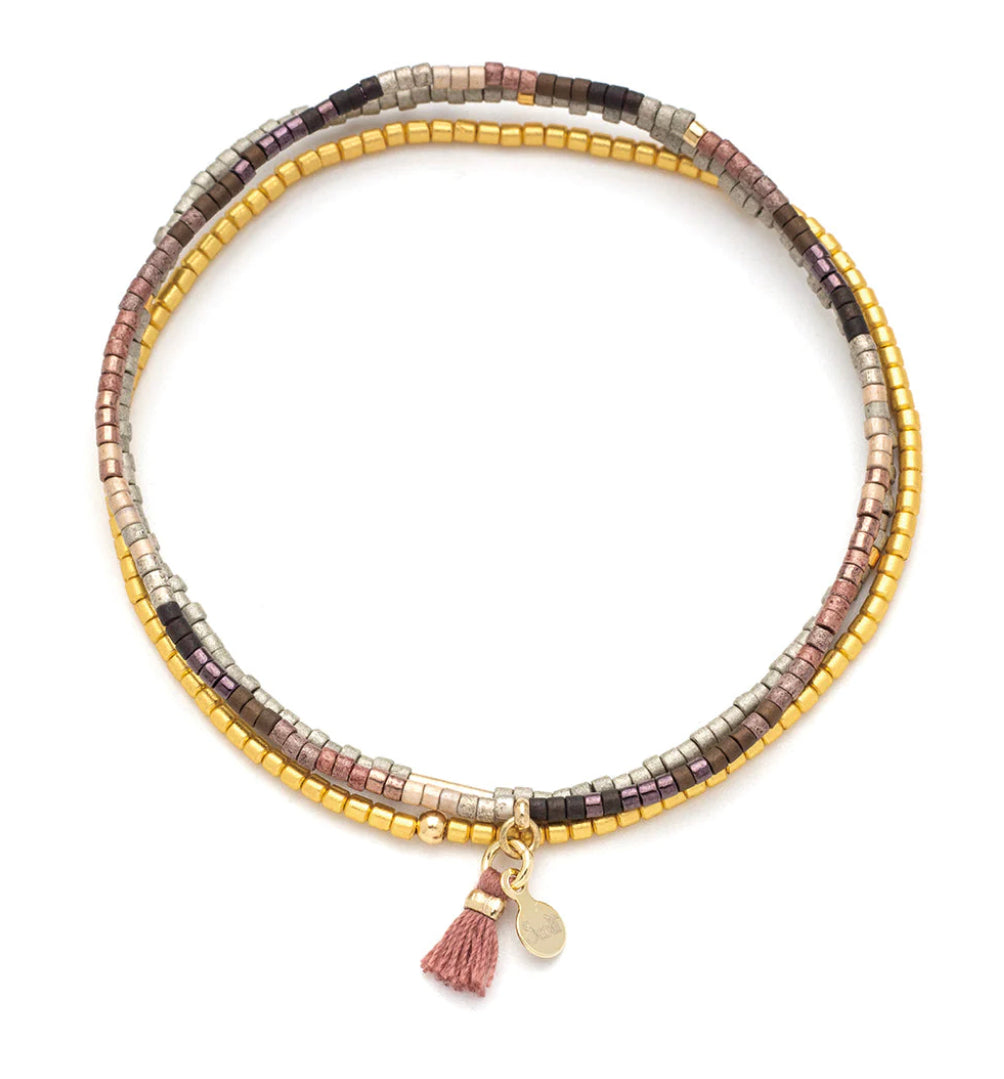 Scout Chromacolor Miyuki Bracelet Trio - Bronze Multi/Gold