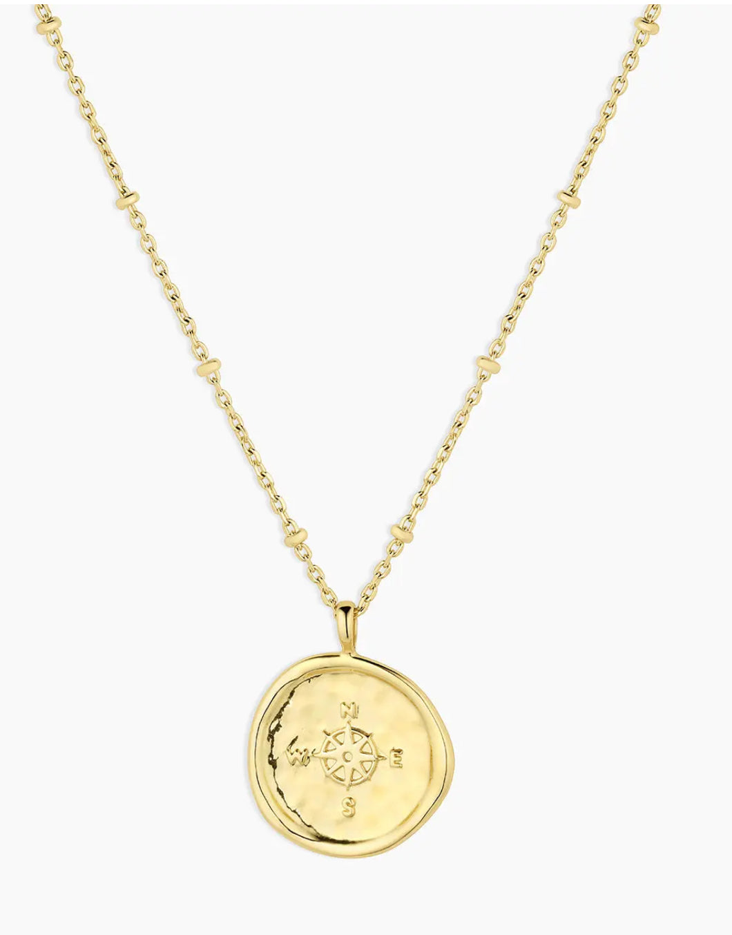 Gorjana Compass Coin Necklace