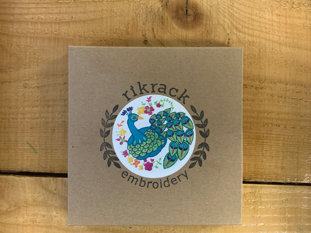 Peacock Embroidery Kit
