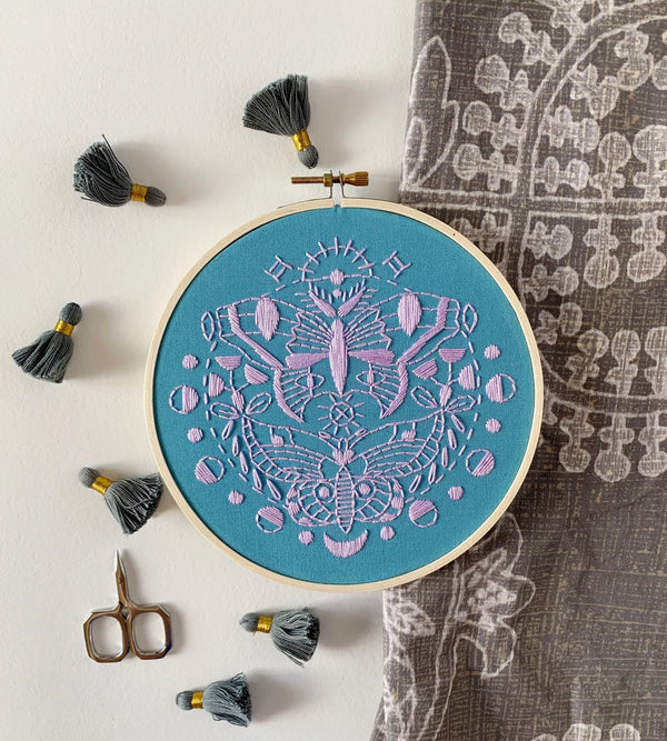 Gemini Moths Embroidery Kit