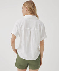 Relaxed Slub Button Up Top - Pre-Order