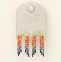 Scout Chromacolor Miyuki Rainbow Fringe Earring - Multi / Gold