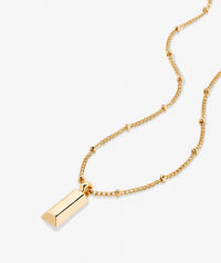 Bryan Anthonys Blank Slate Dogtag Necklace - 14k Gold