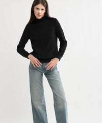 Look By M Thermal Mock Neck Sweater