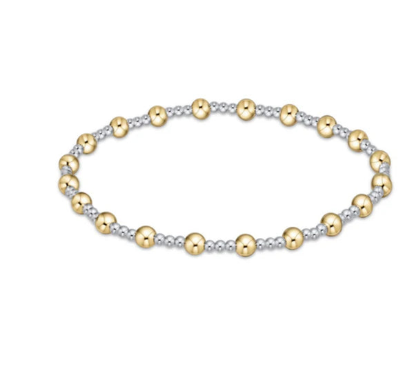 Enewton Extends Classic Sincerity Pattern 4mm Bead Bracelet - Mixed Metal