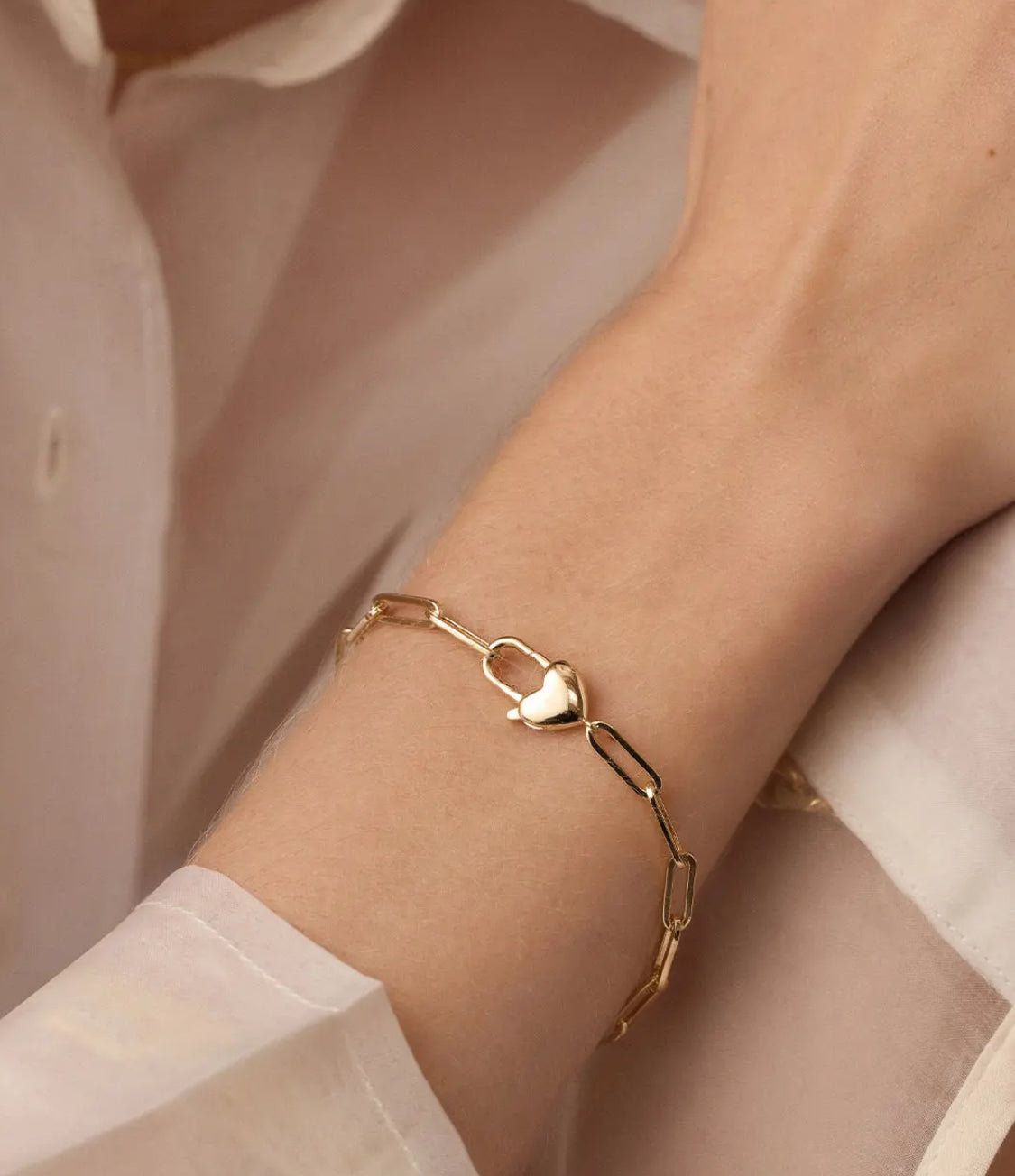 Gorjana Heart Padlock Bracelet