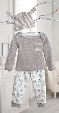 Mud Pie Sheep Take Me Home Set 3-6 Months