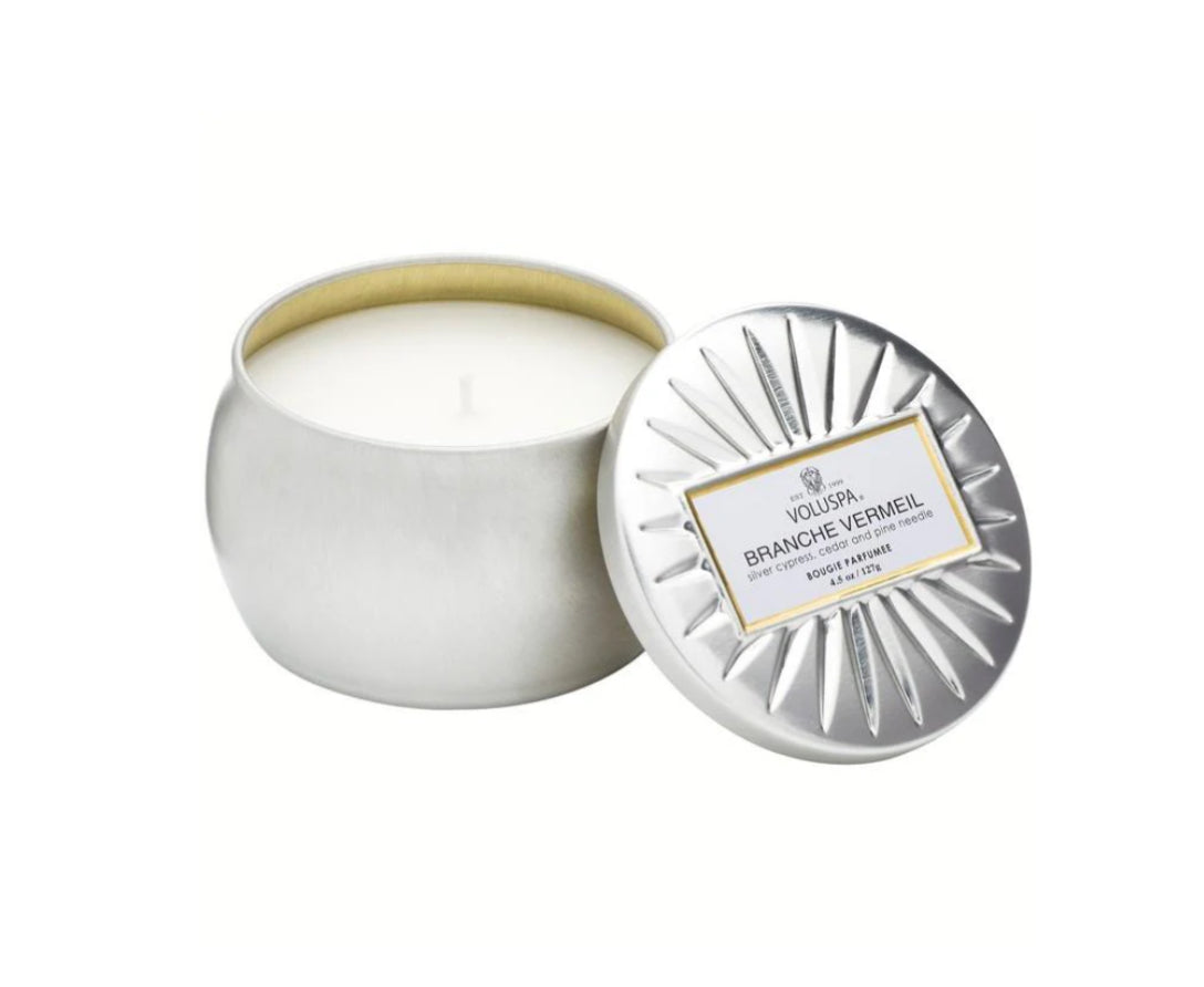 Voluspa Branche Vermeil Petite Tin Candle