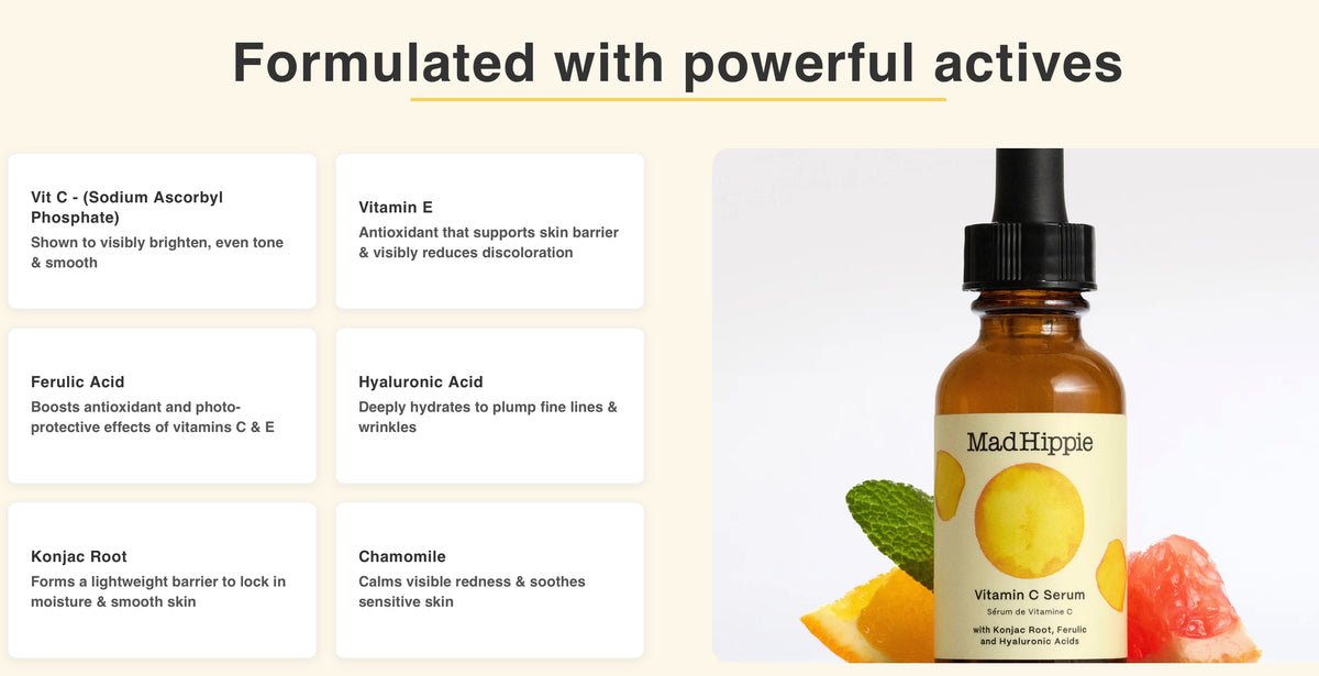 Mad Hippie Vitamin C Serum - Brightening Natural Skincare