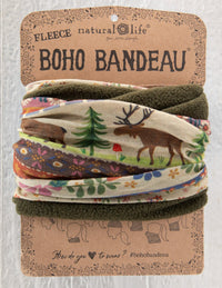 Fleece Boho Bandeau Headband - Moose & Pines
