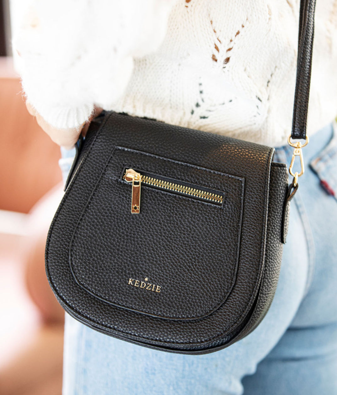 KEDZIE Camden Mini Messenger Bag in Vegan Leather