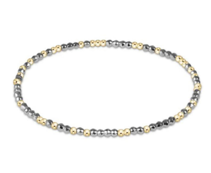Enewton -  Hope Unwritten Bright Silver Hematite 2mm Bead Bracelet