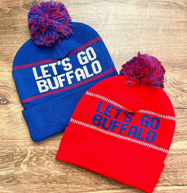 Let’s Go Buffalo Knit Pom Pom Hat