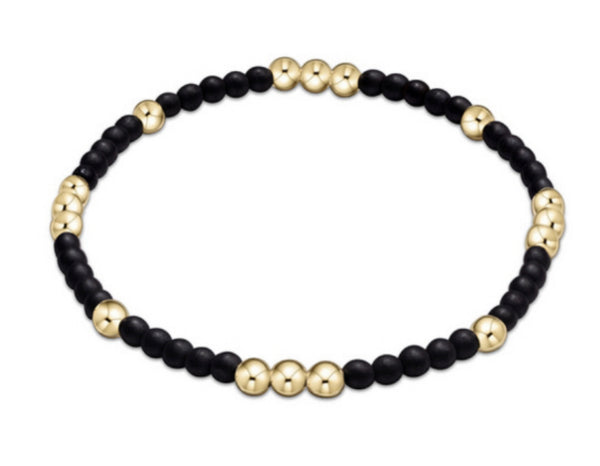Enewton Worthy Pattern 3mm Onyx Bead Bracelet