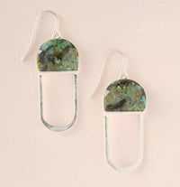 Scout Modern Stone Chandelier Earring - African Turquoise/Silver