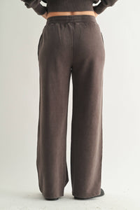 Mineral Wash Luxe Wide-Leg Sweatpants