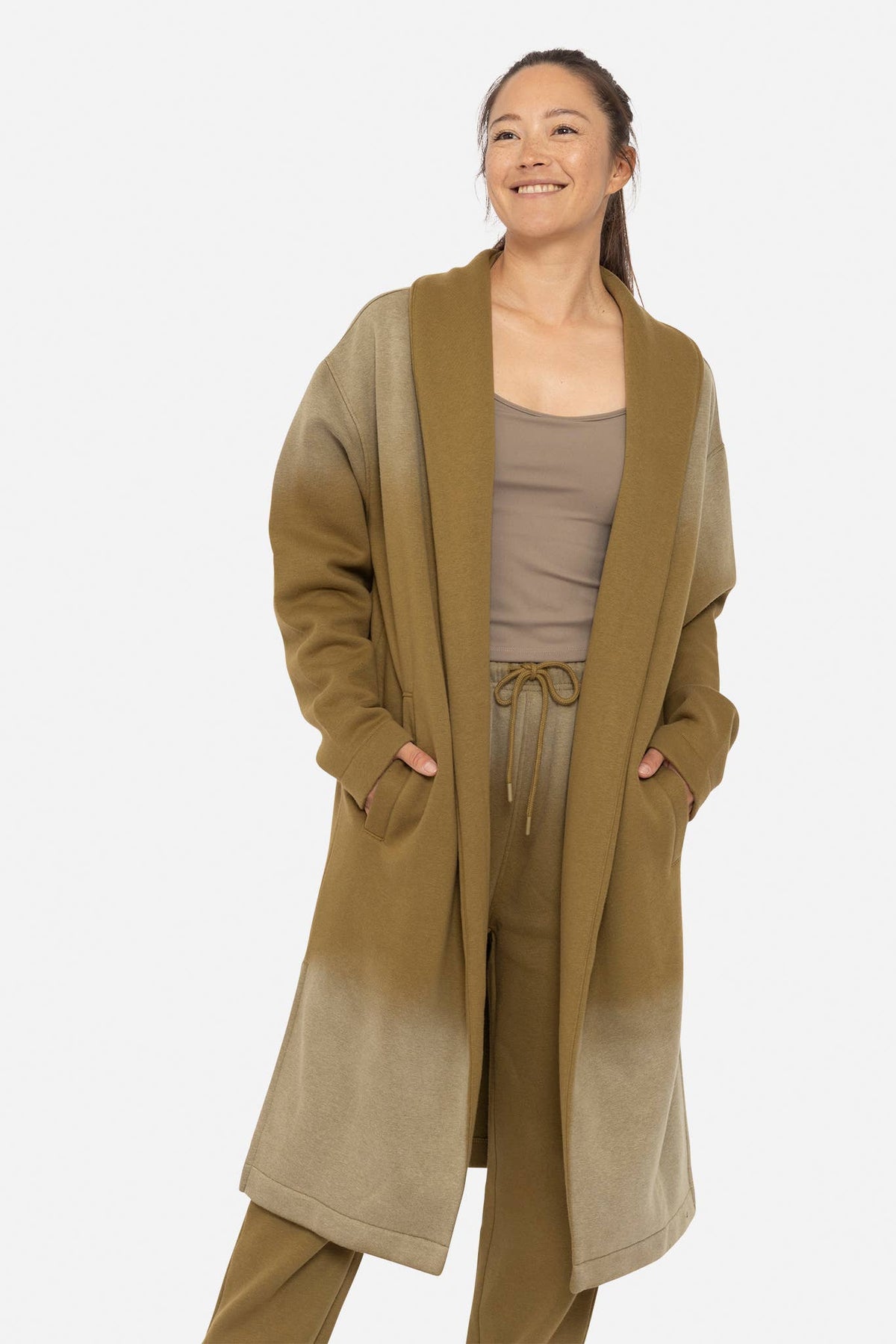 Longline Ombre Spray Cardigan