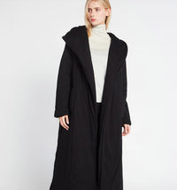 Look by M Belted Cotton Jersey Robe Coat