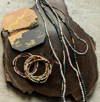 Scout Stone Wrap - Petrified Wood Stone Of Renewal Bracelet Necklace