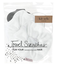 Kitsch Towel Scrunchie - White