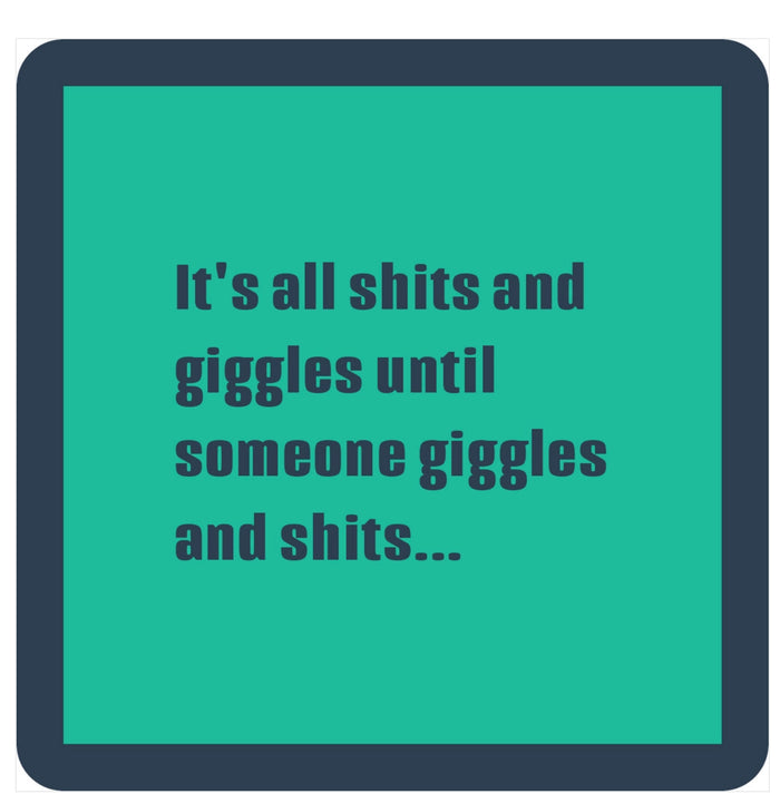 Drinks On Me Coaster - Shits And Giggles