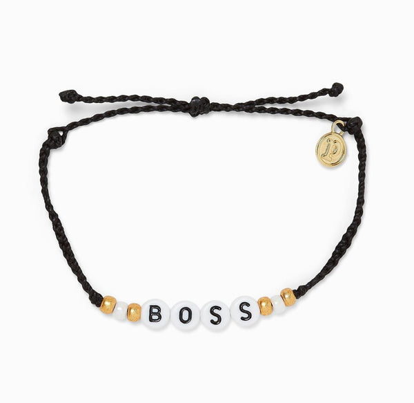 Pura Vida Boss Alphabet Bracelet
