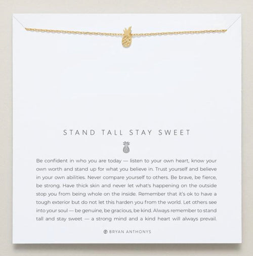 Bryan Anthonys Stand Tall Stay Sweet Gold Necklace