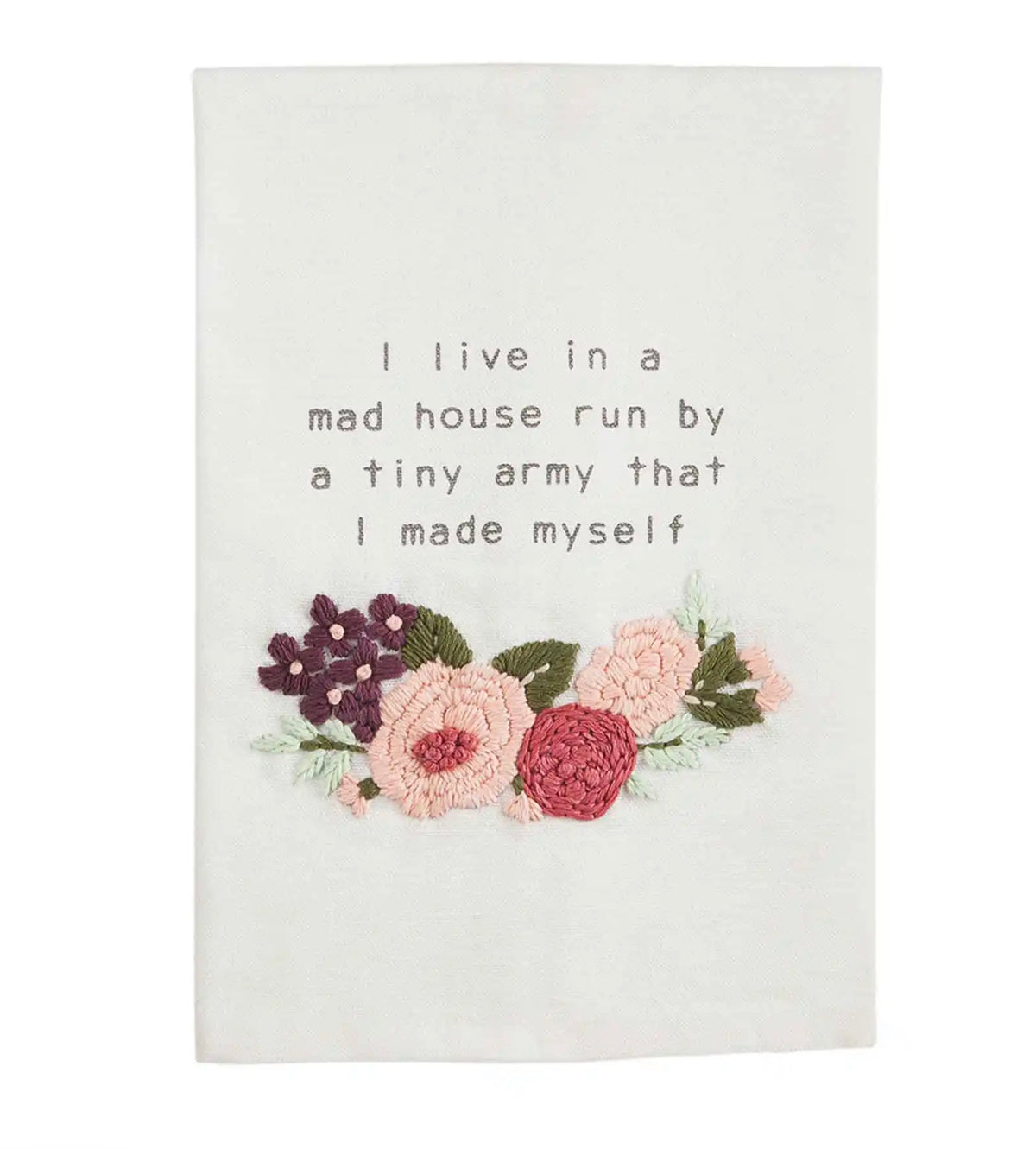 Mud Pie Funny Mom Embroidered Towels