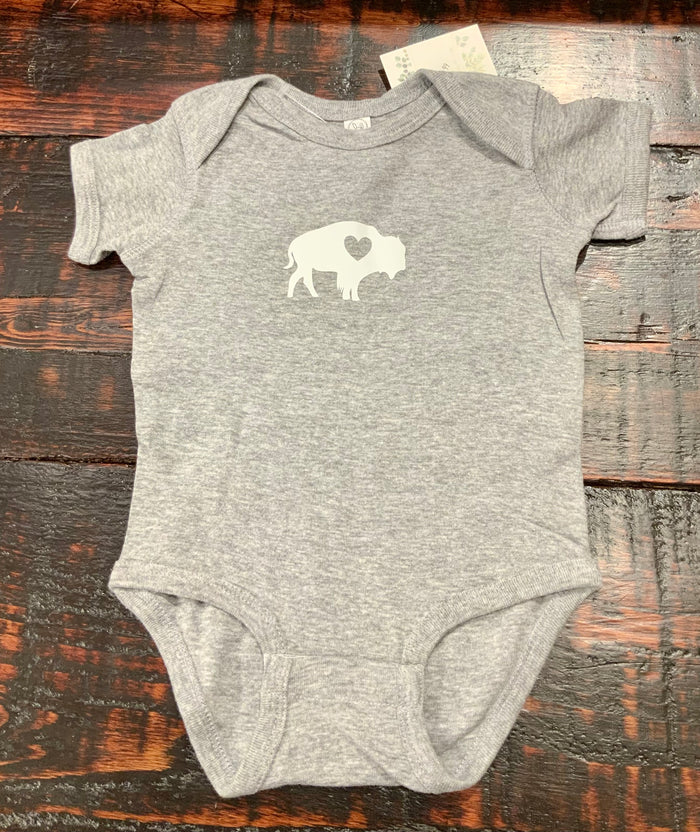 BuffaLove Onesie - Grey & Black