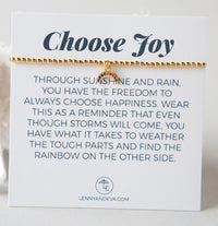 Lenny & Eva Intention Bracelet - Choose Joy Rainbow