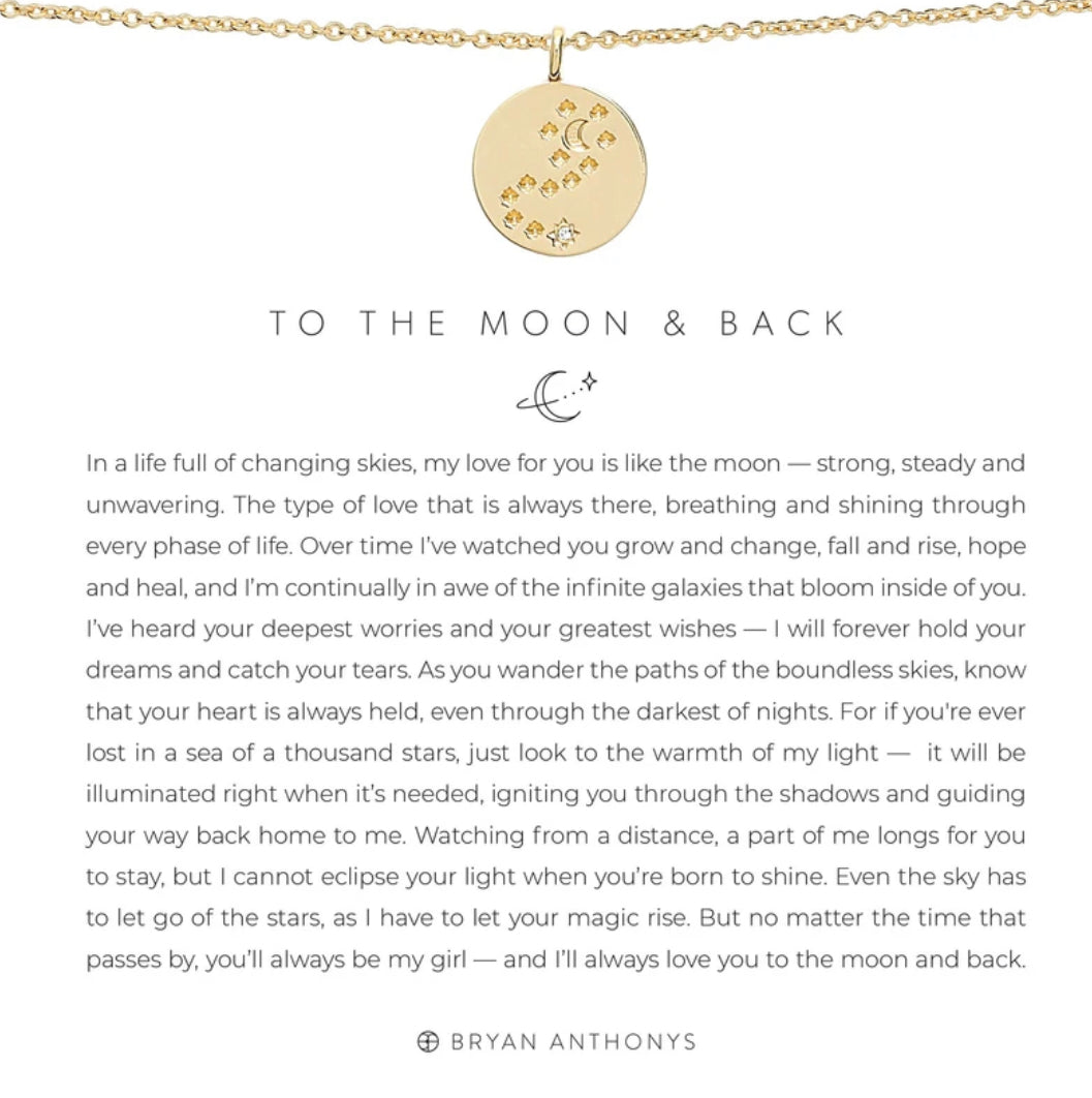 Bryan Anthonys To The Moon And Back Gold Necklace