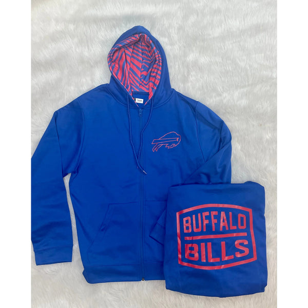Zubaz Buffalo Bills Retro Zip Up Hoodie