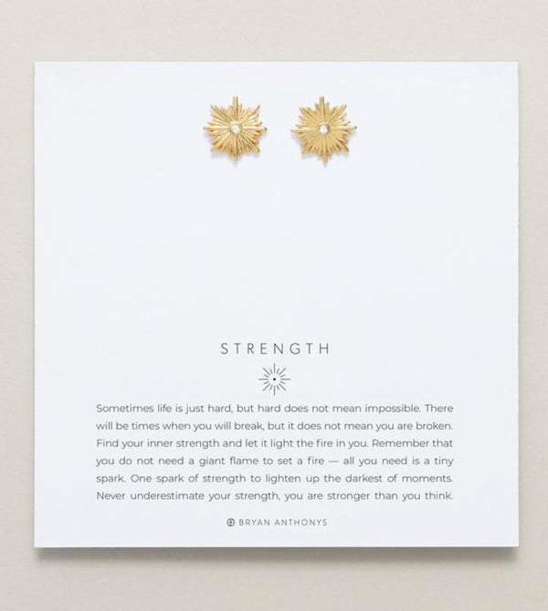 Bryan Anthonys Strength Gold or Silver Earrings Bryan Anthonys Strength Gold or Silver Earrings