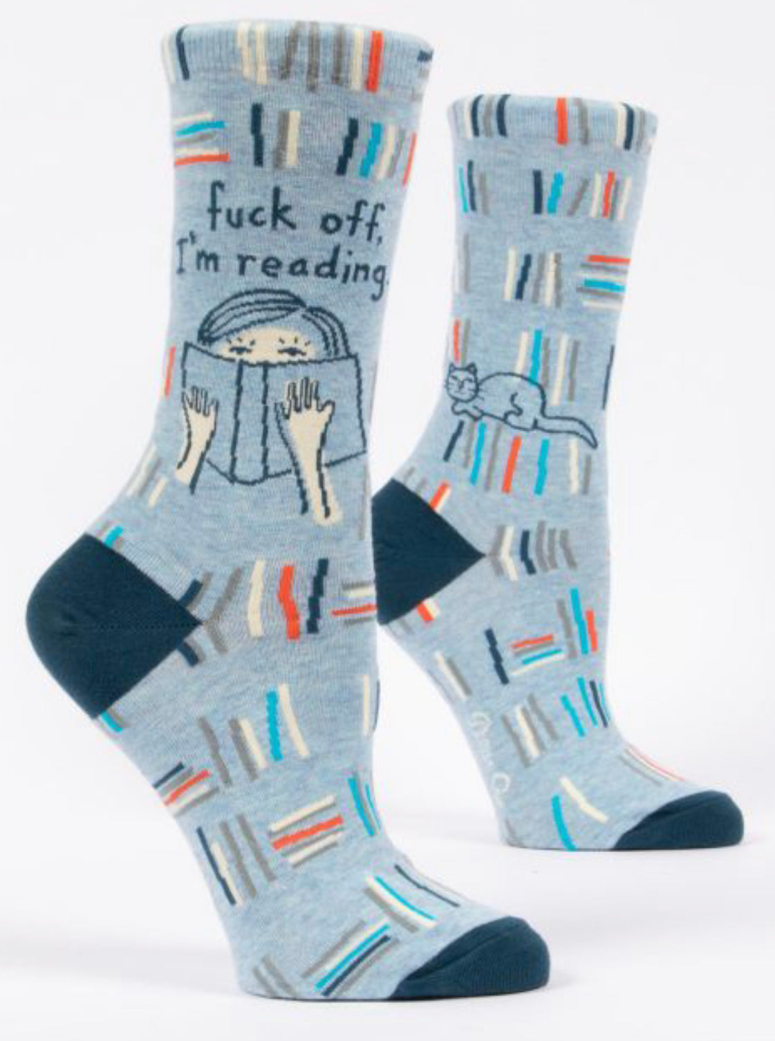 "Blue Q" Women's Socks Fuck Off I’m Reading Socks