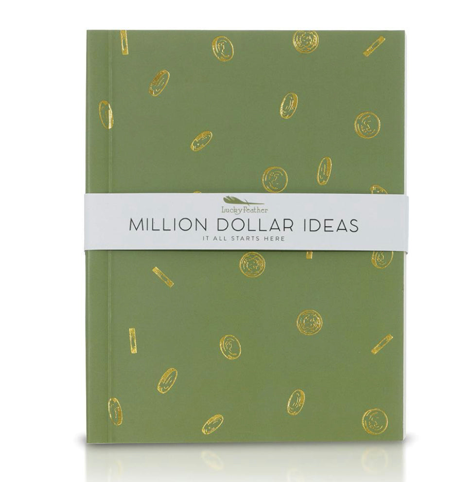 Gifting Journal - Million Dollar Ideas Lucky Feather