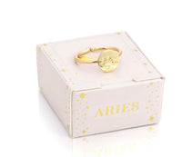 Lucky Feather Zodiac Signet Ring - Aries