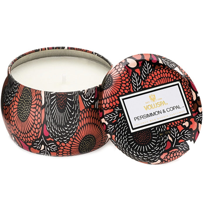 Voluspa Persimmon & Copal Petite Tin Candle
