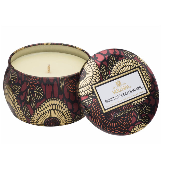 Voluspa Goji Tarocco Orange Petite Tin Candle