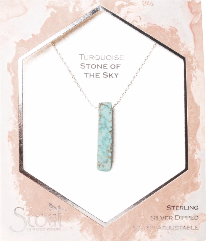Scout Stone Point Necklace Turquoise Stone Of The Sky