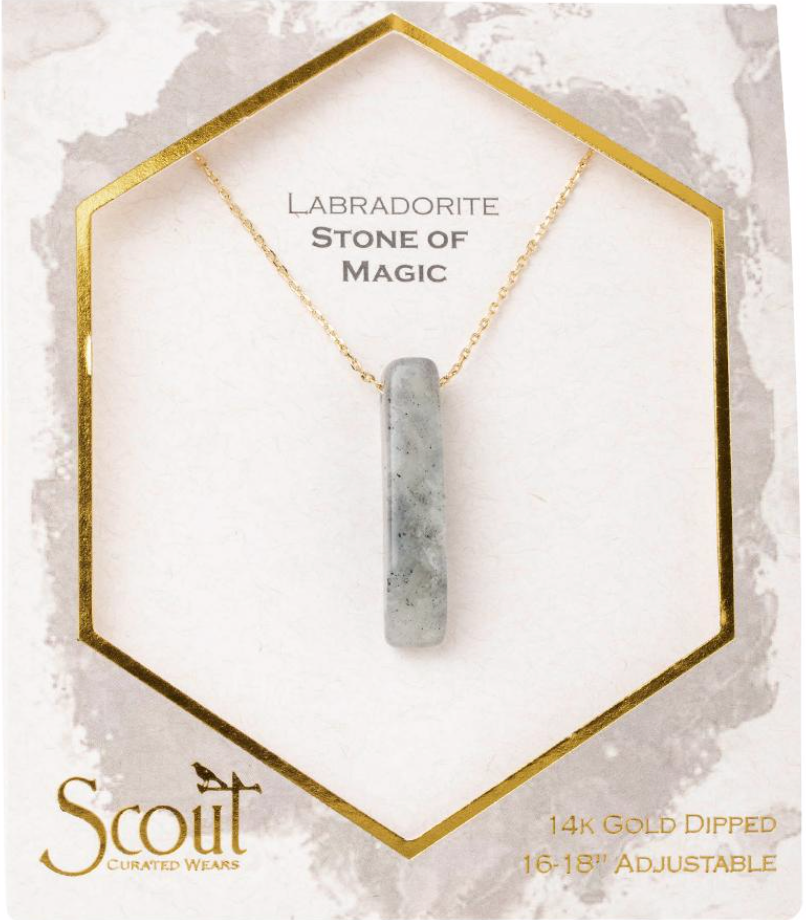 Scout Stone Point Necklace Labradorite Stone Of Magic