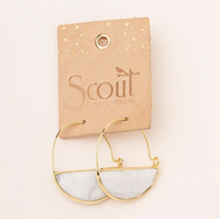 Scout Floating Stone Earrings Howlite Stone Of Harmony