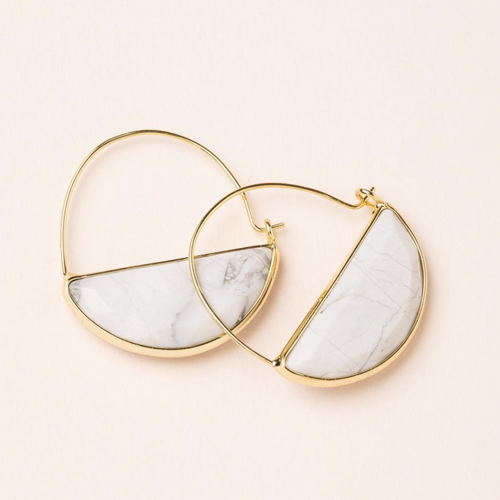 Scout Floating Stone Earrings Howlite Stone Of Harmony