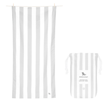 Dock and Bay Cabana Collection Beach Towel XL Goa Grey