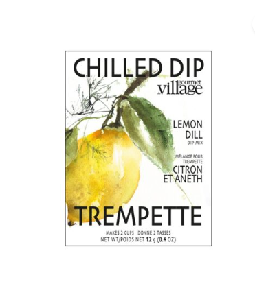 village gourmet chilled dip Lemon dill