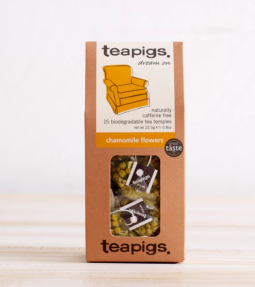 teapigs chamomile flowers dream on